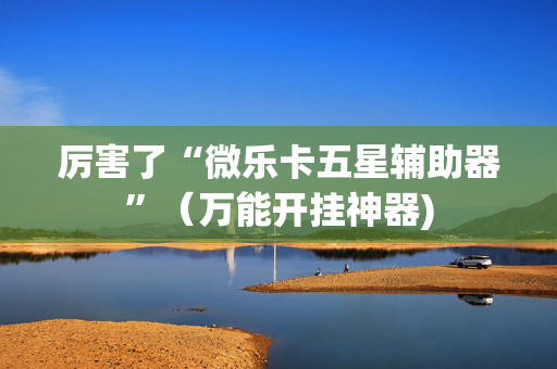 厉害了“微乐卡五星辅助器”（万能开挂神器)