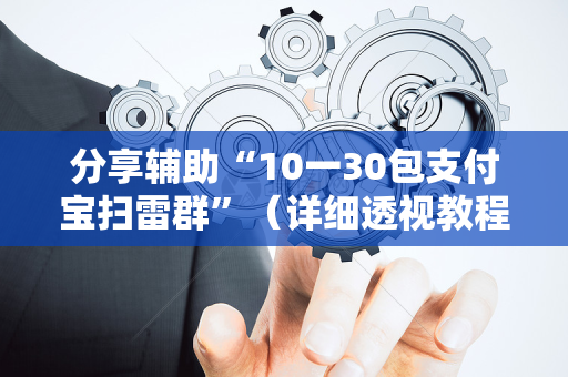 分享辅助“10一30包支付宝扫雷群”（详细透视教程）-哔哩哔哩