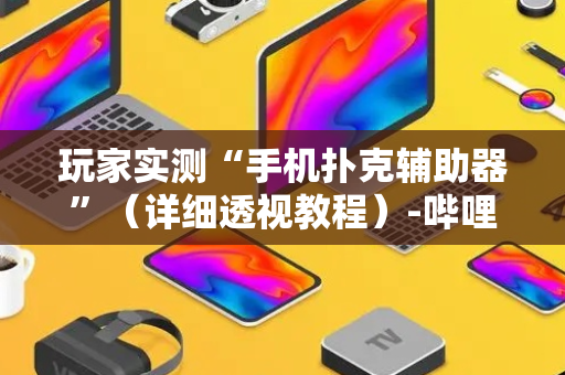 玩家实测“手机扑克辅助器”（详细透视教程）-哔哩哔哩