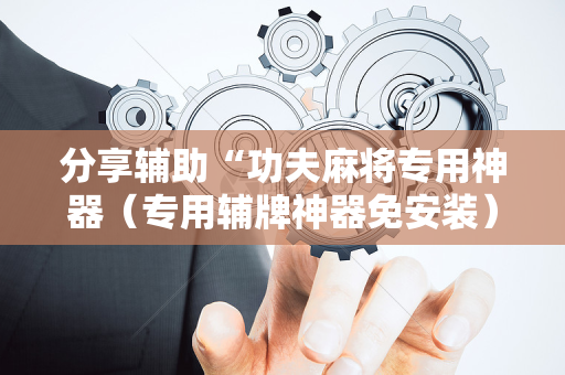 分享辅助“功夫麻将专用神器（专用辅牌神器免安装）