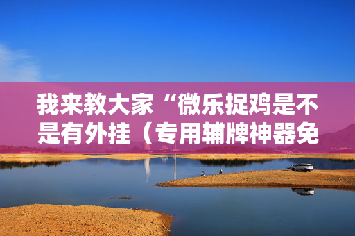 我来教大家“微乐捉鸡是不是有外挂（专用辅牌神器免安装）