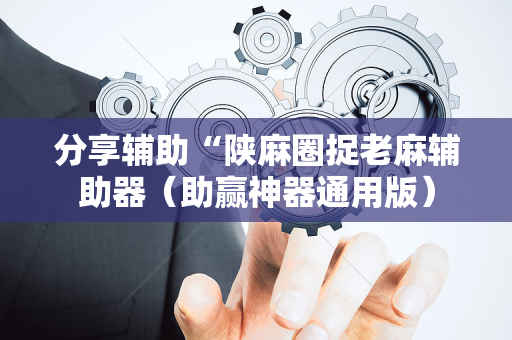 分享辅助“陕麻圈捉老麻辅助器（助赢神器通用版）
