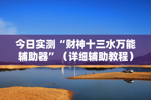 今日实测“财神十三水万能辅助器”（详细辅助教程）-哔哩哔哩