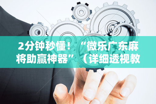 2分钟秒懂！“微乐广东麻将助赢神器”（详细透视教程）-哔哩哔哩