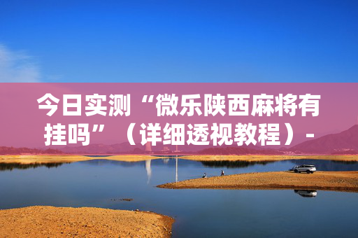 今日实测“微乐陕西麻将有挂吗”（详细透视教程）-哔哩哔哩