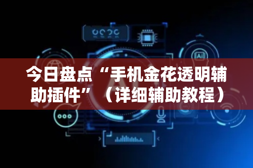 今日盘点“手机金花透明辅助插件”（详细辅助教程）-哔哩哔哩