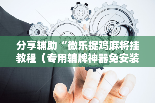 分享辅助“微乐捉鸡麻将挂教程（专用辅牌神器免安装）