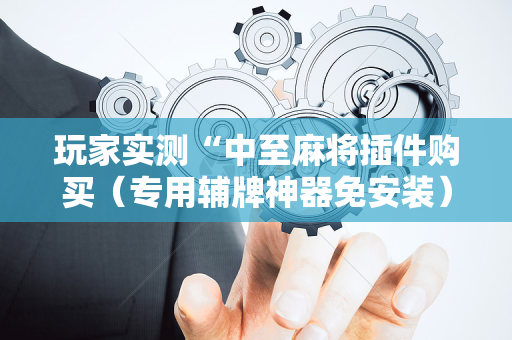 玩家实测“中至麻将插件购买（专用辅牌神器免安装）