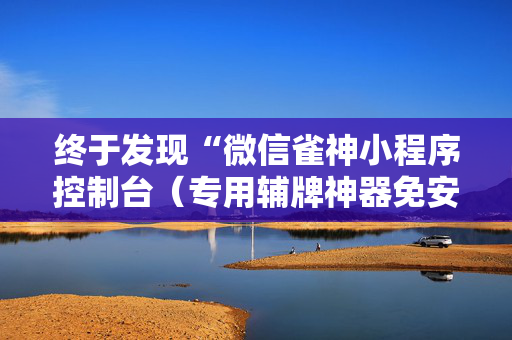终于发现“微信雀神小程序控制台（专用辅牌神器免安装）