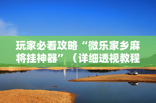 玩家必看攻略“微乐家乡麻将挂神器”（详细透视教程）-哔哩哔哩