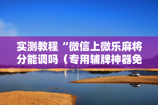 实测教程“微信上微乐麻将分能调吗（专用辅牌神器免安装）