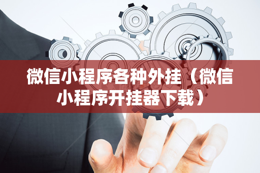 微信小程序各种外挂（微信小程序开挂器下载）