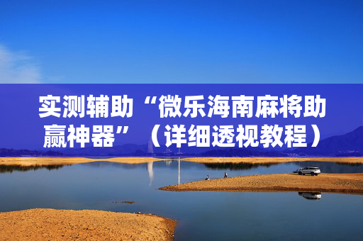实测辅助“微乐海南麻将助赢神器”（详细透视教程）-哔哩哔哩