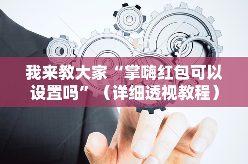 我来教大家“掌嗨红包可以设置吗”（详细透视教程）-哔哩哔哩