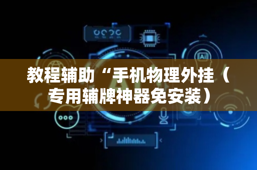 教程辅助“手机物理外挂（专用辅牌神器免安装）