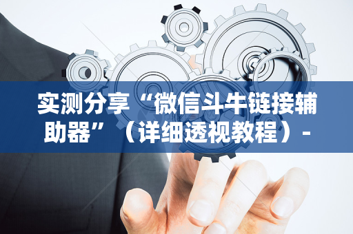 实测分享“微信斗牛链接辅助器”（详细透视教程）-哔哩哔哩