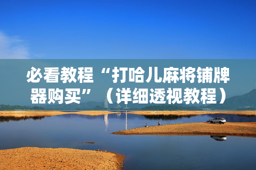 必看教程“打哈儿麻将铺牌器购买”（详细透视教程）-哔哩哔哩
