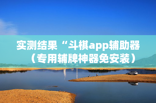 实测结果“斗棋app辅助器（专用辅牌神器免安装）