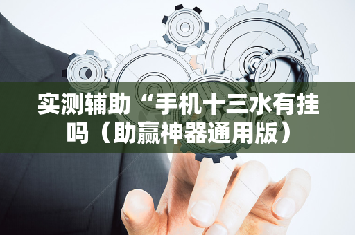 实测辅助“手机十三水有挂吗（助赢神器通用版）