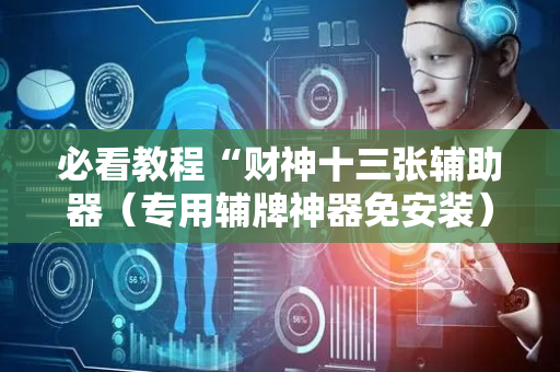 必看教程“财神十三张辅助器（专用辅牌神器免安装）