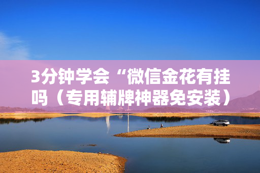 3分钟学会“微信金花有挂吗（专用辅牌神器免安装）