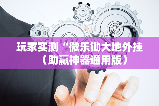 玩家实测“微乐锄大地外挂（助赢神器通用版）