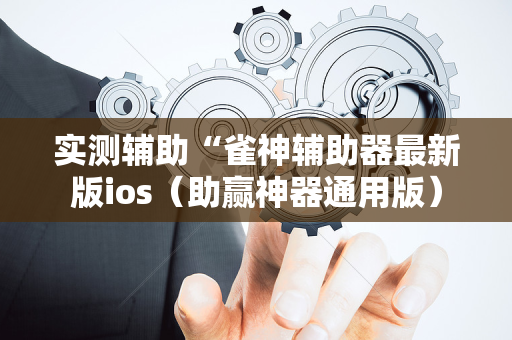 实测辅助“雀神辅助器最新版ios（助赢神器通用版）