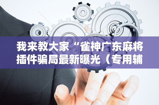 我来教大家“雀神广东麻将插件骗局最新曝光（专用辅牌神器免安装）