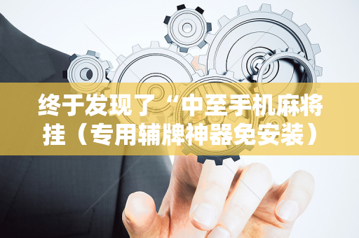 终于发现了“中至手机麻将挂（专用辅牌神器免安装）