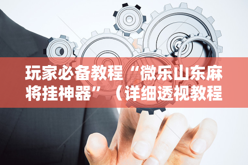 玩家必备教程“微乐山东麻将挂神器”（详细透视教程）-哔哩哔哩