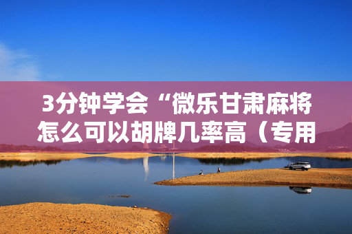 3分钟学会“微乐甘肃麻将怎么可以胡牌几率高（专用辅牌神器免安装）
