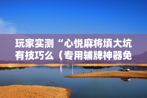 玩家实测“心悦麻将填大坑有技巧么（专用辅牌神器免安装）