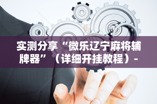 实测分享“微乐辽宁麻将辅牌器”（详细开挂教程）-哔哩哔哩