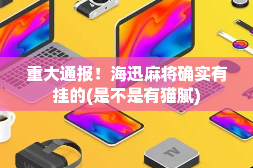 重大通报！海迅麻将确实有挂的(是不是有猫腻)