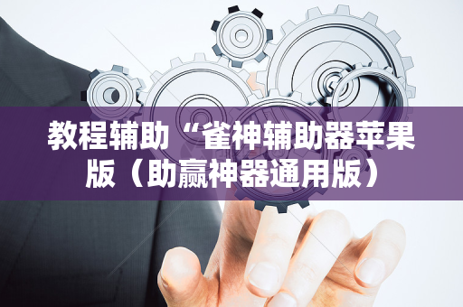 教程辅助“雀神辅助器苹果版（助赢神器通用版）
