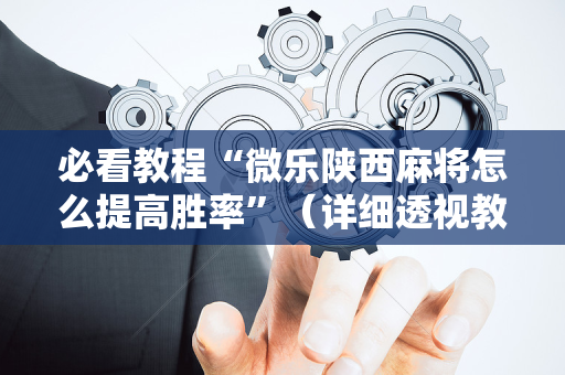 必看教程“微乐陕西麻将怎么提高胜率”（详细透视教程）-哔哩哔哩