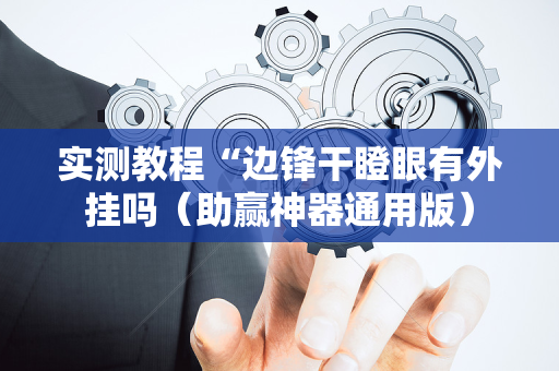 实测教程“边锋干瞪眼有外挂吗（助赢神器通用版）