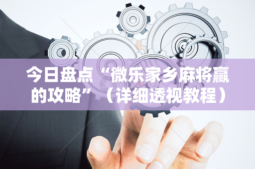 今日盘点“微乐家乡麻将赢的攻略”（详细透视教程）-哔哩哔哩