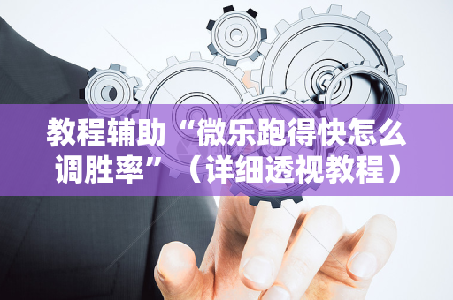 教程辅助“微乐跑得快怎么调胜率”（详细透视教程）-哔哩哔哩