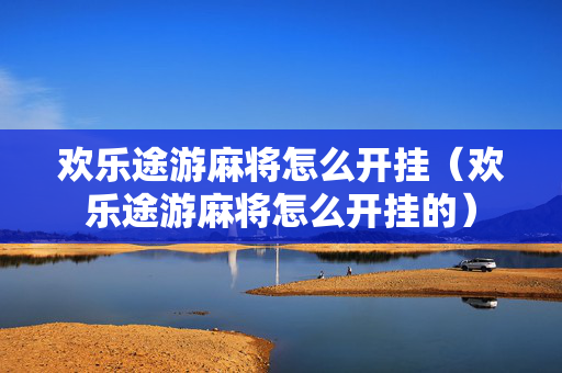 欢乐途游麻将怎么开挂（欢乐途游麻将怎么开挂的）