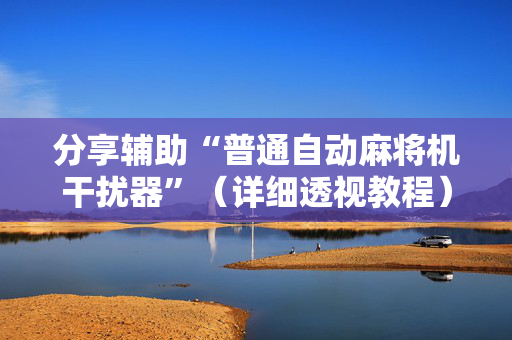 分享辅助“普通自动麻将机干扰器”（详细透视教程）-哔哩哔哩
