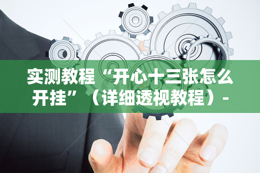实测教程“开心十三张怎么开挂”（详细透视教程）-哔哩哔哩