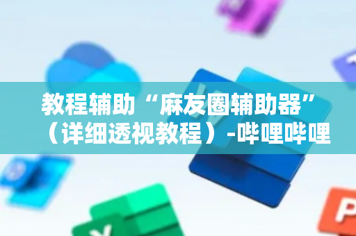 教程辅助“麻友圈辅助器”（详细透视教程）-哔哩哔哩