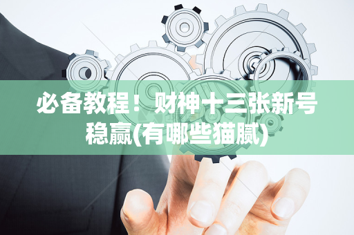 必备教程！财神十三张新号稳赢(有哪些猫腻)