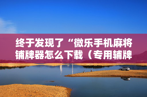 终于发现了“微乐手机麻将铺牌器怎么下载（专用辅牌神器免安装）