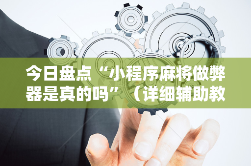 今日盘点“小程序麻将做弊器是真的吗”（详细辅助教程）-哔哩哔哩