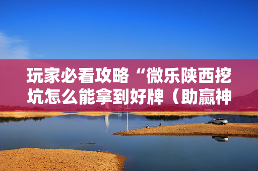 玩家必看攻略“微乐陕西挖坑怎么能拿到好牌（助赢神器通用版）