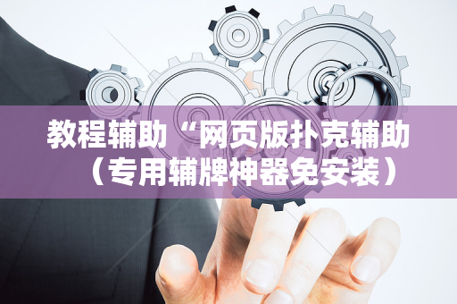 教程辅助“网页版扑克辅助（专用辅牌神器免安装）