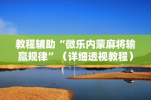 教程辅助“微乐内蒙麻将输赢规律”（详细透视教程）-哔哩哔哩