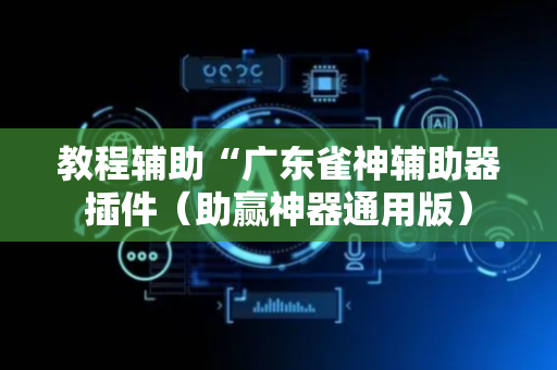 教程辅助“广东雀神辅助器插件（助赢神器通用版）